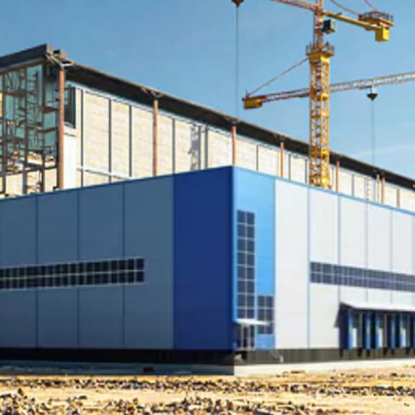 Metal Structure Factory Steel Buildings , Portal Frame Steel Construction Factory