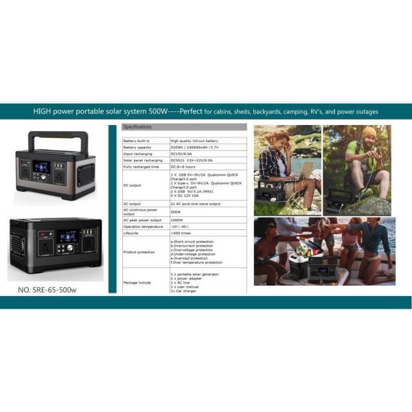 New Portable Solar Energy System Kit Charging Station Solar Power Inverter