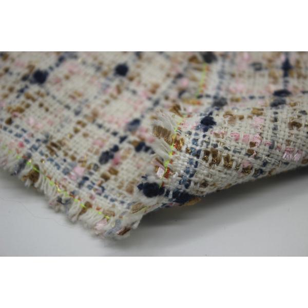 2024 New Factory Wholesale Spot Color Multi-coat Tweed Woolen Polyester Fashion Decorative Fabric for Bag Women's Coat Clothing