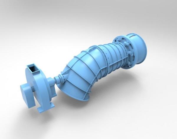 Quality Tubular Turbine Generator / Water Powered Turbine 85%-93% Efficiency for sale