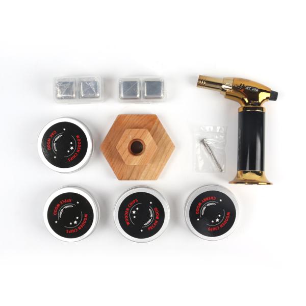 Cocktail Smoker Kit Old Fashioned Chimney Smoking Infuser Cocktails Kit with Wood Chips for Whiskey Bourbon Cocktail Wine