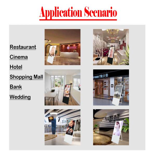 Manufacture Directory Sell Ultra-thin Portable Digital Signage 42" Ultra-thin Portable Digital Poster LCD Display Signage