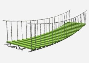 China Playground Suspension Rope Net Bridge For Walking Passage wholesale