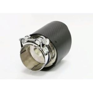 Matte Black Carbon Fiber 89mm 101mm Outlet Exhaust Muffler Tip