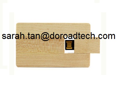 100% Creative Wooden Card USB Flash Drive Popular USB Card Memory Sticks