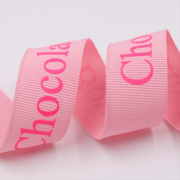 Hot Stamping Polyester Grosgrain Ribbon Various Color 10 - 100MM Width