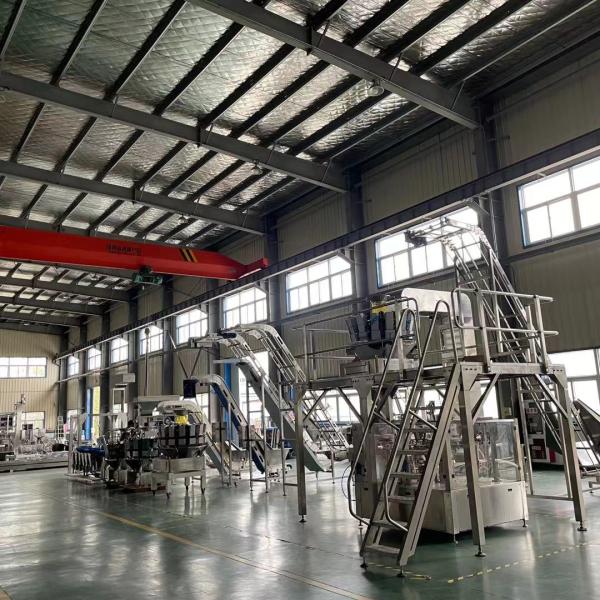 Sticky Food Multihead Weigher For Fruit Snacks Gluten Croutons Banana Chips Cotton Candy Popcorn Puffs Foxnuts