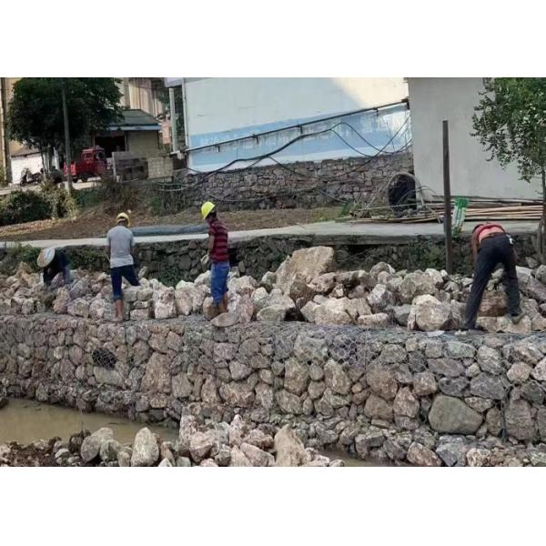 50mm x 50mm Galvanized Gabion Wire Mesh for Flood Control 2.0mm-4.0mm Wire