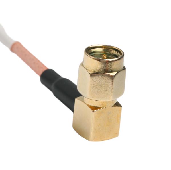 Quality RA SMA Plug Right Angle RG316 Coaxial Cable Heat Shrink Tube Double Wall Black OD 3.0mm for sale