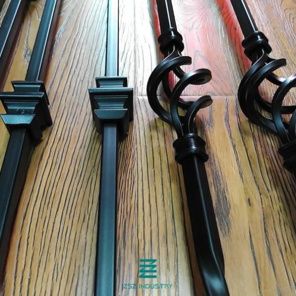 Powder Coating Square Metal Railing Posts For Stairs Balustrades Hollow Tube