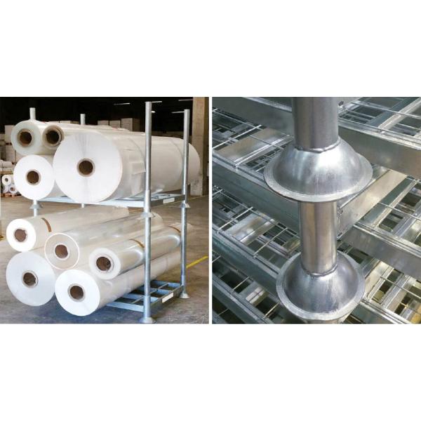 Round Post Pallet Stacking Rack