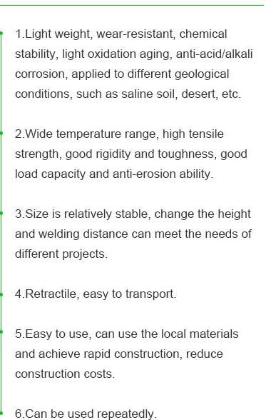 Plastic Hdpe Geocell Gravel Driveway Stabilizer Good Load Capacity , Black , Green , Earth yellow