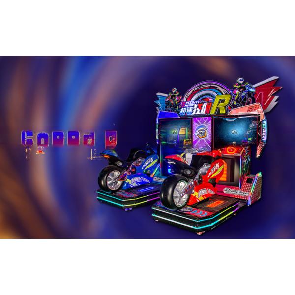 Coin Pusher HD 2 Player Racing Arcade Machine Motorbike Arcade Machiner 400W