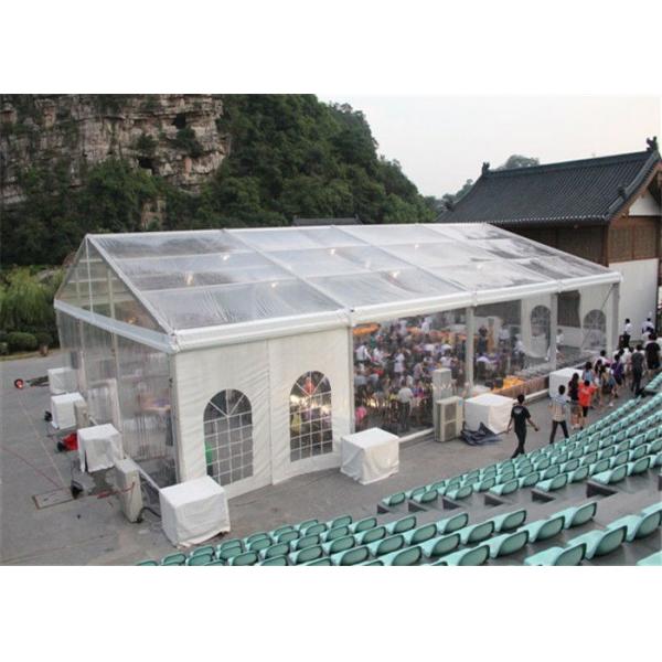 15m * 25m Transparent Water Proof PVC Tent Fabric Party Tents For Outdoor Activity