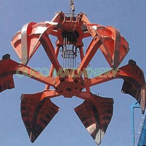 China Customized 6 Rope Steel Lifting Orange Peel Grab Bucket wholesale