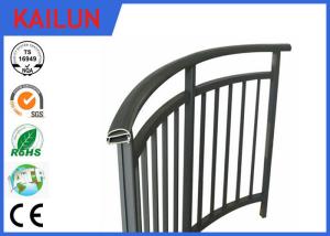 China Powder Coated Extrusion Aluminium Balustrade Profiles For Interior Stairway 85 Mm Width wholesale