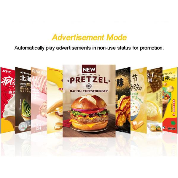 Slimline Self Ordering Kiosk 32in Self Service Pos Kiosk With Gesture Control