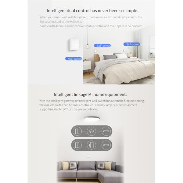 Linptech K9 Self-Powered Button Wireless Switch Remote Control