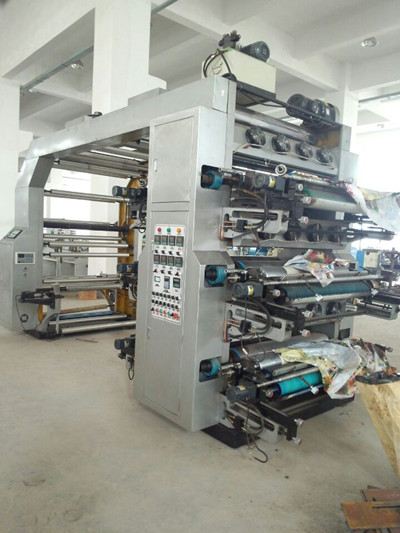 Automatic 6 Color Flexographic Printing Machine With Hydraulic Roller
