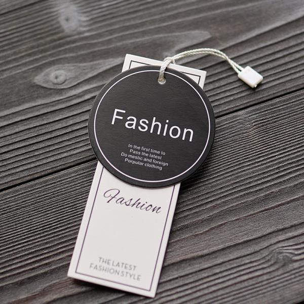 Nordic Style Paper Hang Tags Marble Gilded Coated Pape Printing Clothing Store