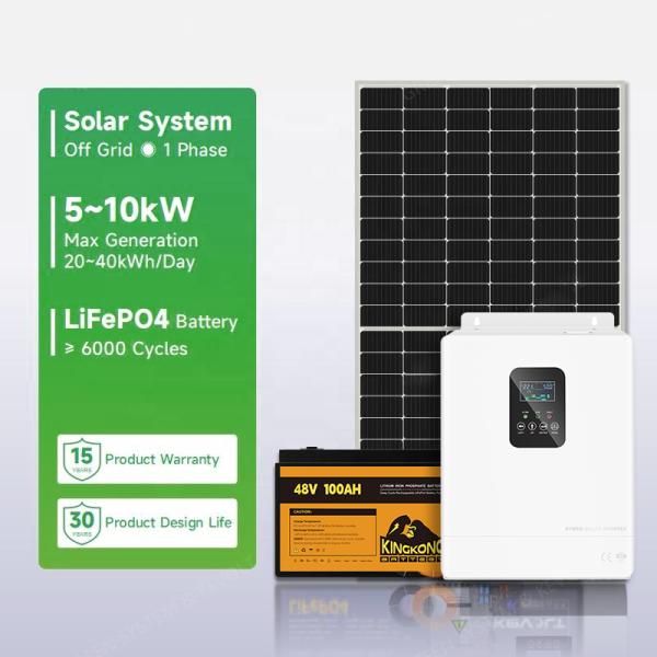 110V/220V/230V Output Voltage On And Off Grid Solar Energy System for Home Panel Kit
