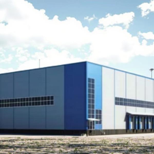 Metal Structure Factory Steel Buildings , Portal Frame Steel Construction Factory