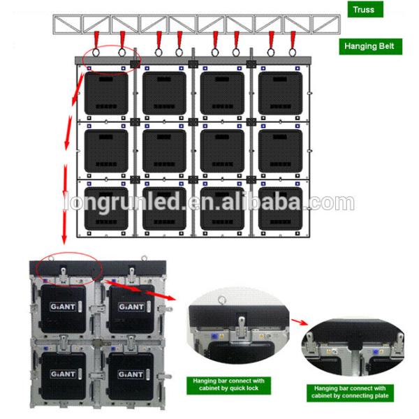Longrun HD Smd 1800cd/Sqm Outdoor Rental Led Screen Display 120 Degree