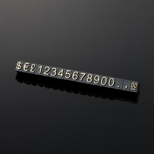 Retail Shop Cube Dollar Jewelry Watches Display Rack with Mini Adjustable Number Tag