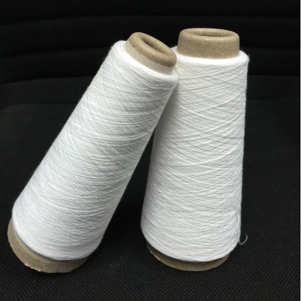 Crease Resistant Thick Polyester Yarn 18 - 32S , 100% Dope Dyed Polyester Yarn