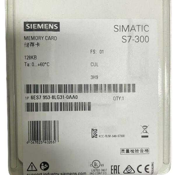 SIEMENS 6ES7953-8LG31-0AA0 SIMATIC S7-300/C7/ET200 MICRO MEMORY CARD FOR S7-300/C7/ET 200, 3, 3V NFLASH, 128 KB