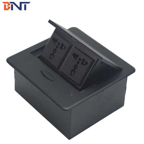 Built in desk gas support pop up electrical desktop socket box