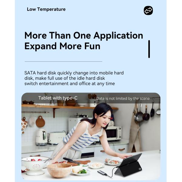 USB 3.1 Type C Hard Drive Enclosure Support M.2 SATA M.2 NVME PCIe