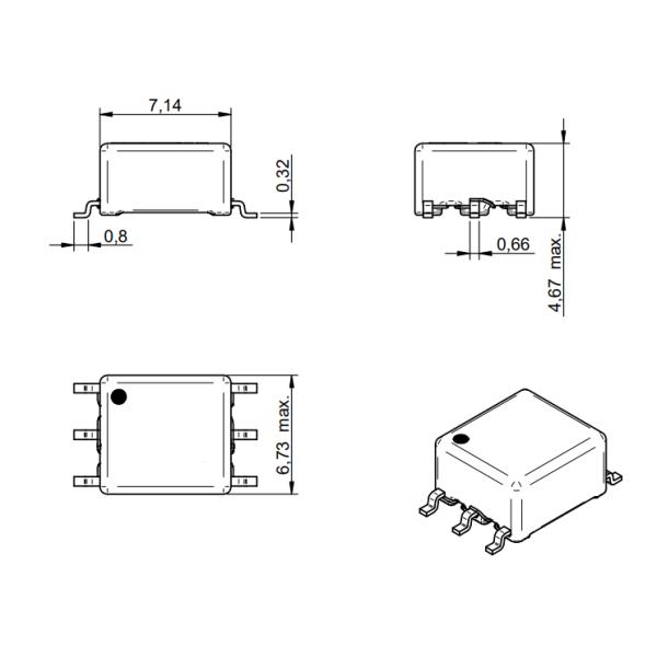 750317830 For PLC analog and digital I/O modules Push-Pull Transformers