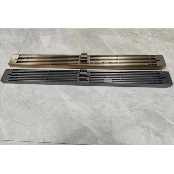 Long Strip Stainless Shower Grate Customized Erosion Resistant adjustable