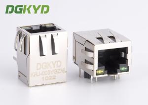 KRJ-003YGZNL Shielded Cat5 Rj45 Ethernet Connector With Transformer Y/G LED
