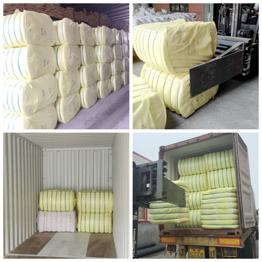 GRS Certified 2D 38MM Semi Dull Recycled Polyester Staple Fiber For Packaging Transportation