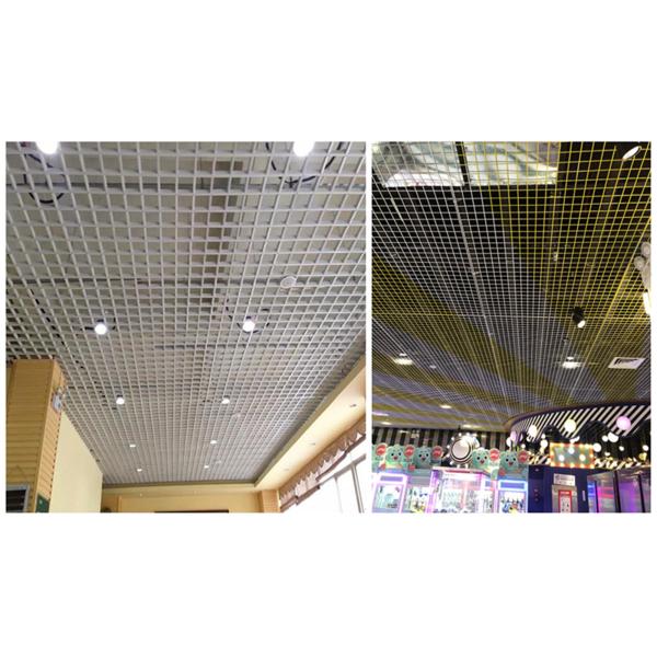 150x150mm Metal Open Cell Ceiling Tiles Suspended Aluminum Grid Ceiling