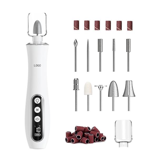 Quality LED Display Electric Nail Polishing Machine Low Noise USB Charging Manicure Pedicure Nail File Set Electric Nail Drill for sale