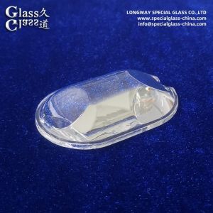 Custom Clear Textured Pyrex Led Cover Lens For Led Lighting Output