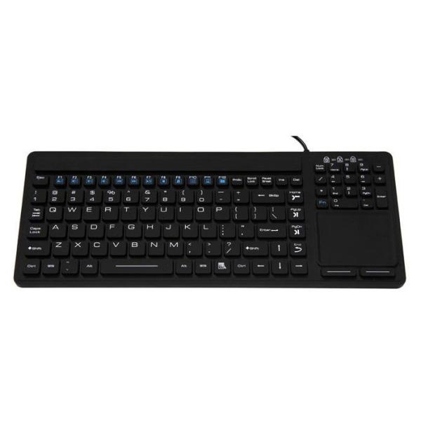 EN60601 Passed Waterproof Medical Keyboard With Touchpad Including Numeric