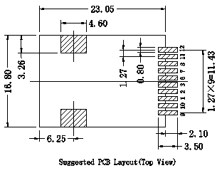 LPJ19201BGNL Surface Mount Rj45 Magnetic Jack , 10 / 100M UTP Interface Connection