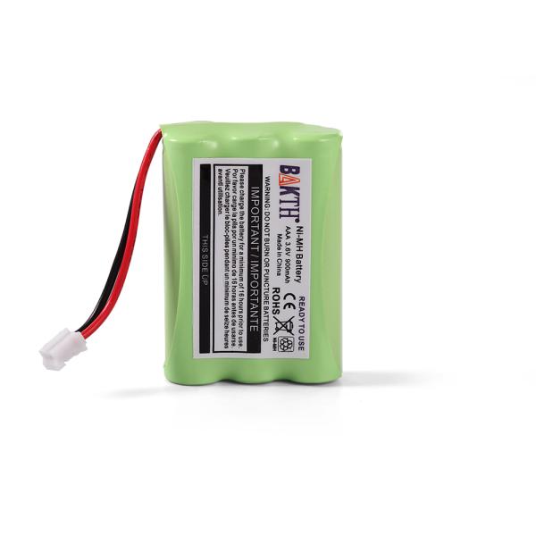 BAKTH 900mAh 3.6V Nickel Metal Hydride Battery Pack Square Hole Plug Battery For Motorola