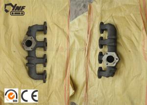 China Sivler Color 4D31 Diesel Engine Exhaust Manifold Cast Iron Material wholesale