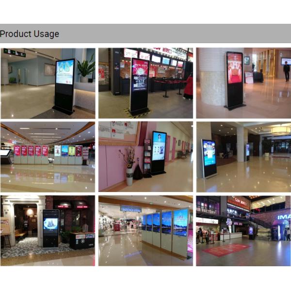 Factory direct sale lcd advertising player floor stand digital signage/totem/kiosk