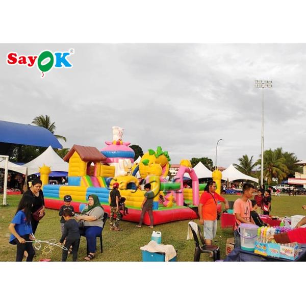 Safe Commercial Inflatable Bouncer Large Trampoline For Kids Playground