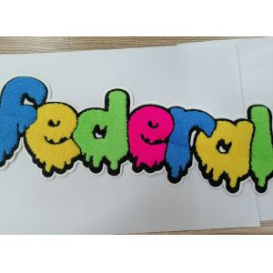 China Washable Towel Embroidery Patch , Heat Transfer Labels For Garment wholesale