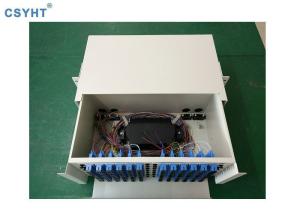 China 4U 19&quot; 144 Fiber Optical Fiber Rack Sliding Drawer Type FDF Fiber Distribution Frame wholesale