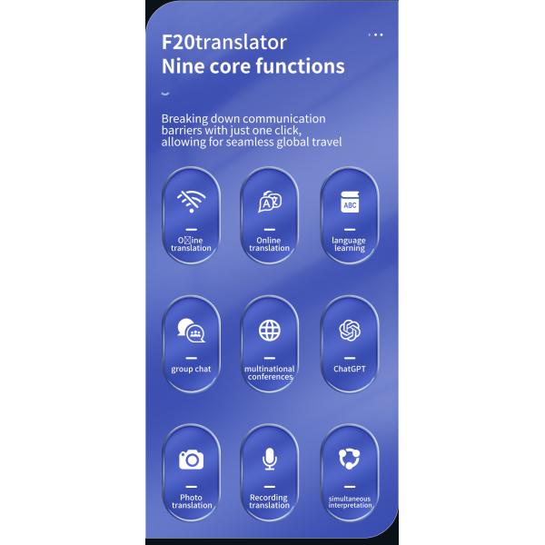 F20 Voice Translator Crossing Language Mountains And Seas Photo Offline Recording Translation