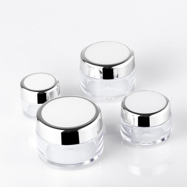 Round Cream Packaging Jar 20g Acrylic Material UV Printing 50mm Width