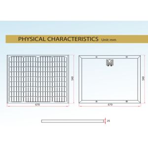 36 Cells Lead Acid Battery Monocrystalline Solar Module